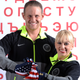 John Coughlin (left) and Caydee Denney (right) pose during the USOC Media Summit for the Sochi 2014 Winter Olympics.